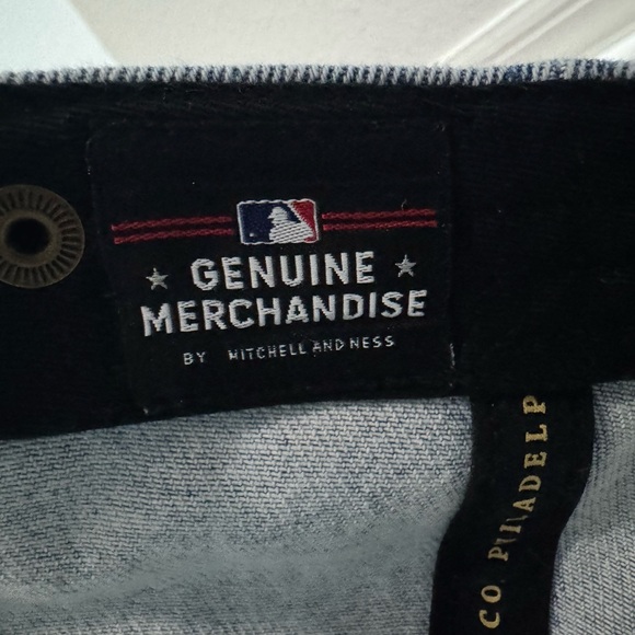 Mitchell & Ness Los Angeles Dodgers Blue Denim Dad Hat - Picture 4 of 6